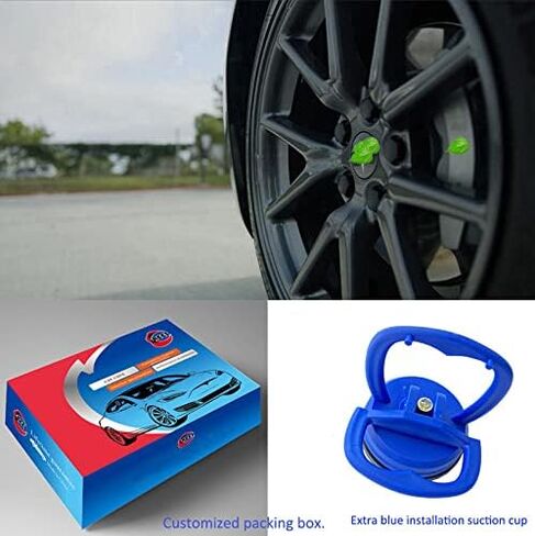 طقم غطاء عجلة Aero موديل 3 متوافق مع ملحقات غطاء محور Tesla Model Y، 3، S، X 2022، غطاء مركز الأداء، غطاء صامولة العروة in Kuwait