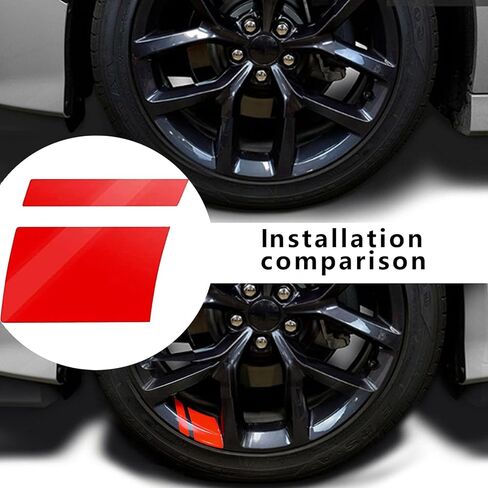 6 PCS Car Wheel Rim Decal for 18In to 21In Wheels, Reflective Waterproof Automotive Stripes Decorative Stickers, Universal Tire Rim Accessories for Truck SUV Car Bike Motorcycle (Blue) in Kuwait