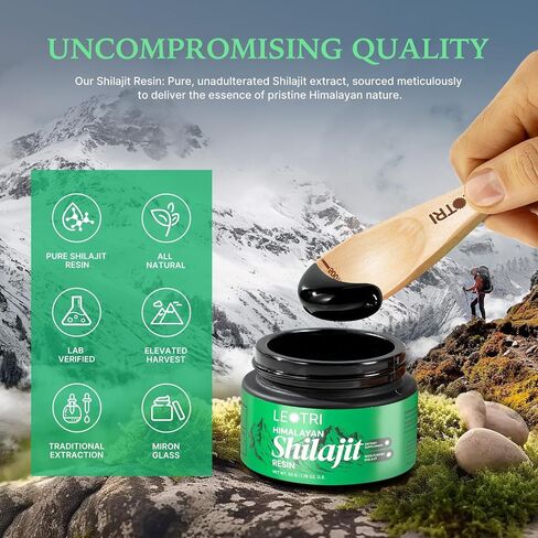 Shilajit Pure Himalayan Organic for Men & Women: Authentic Shilajit Resin with Fulvic Acid & Trace Minerals Complex for Energy & Immune Support 50g (100 Days Supply) in Saudi Arabia