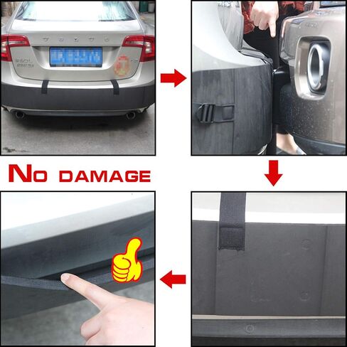 Universal Bumper Guard Protection, Rear Bumper Protector for Cars SUVs Trucks, Black Rear Bumper Guard in Saudi Arabia