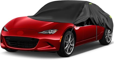 غطاء نصف سيارة متوافق مع تويوتا هايلاندر 2011-2023، غطاء سيارة أكسفورد 300D مقاوم للطقس مع شريط عاكس، حقيبة تخزين جميع الأحوال الجوية مقاومة للأشعة فوق البنفسجية in Kuwait