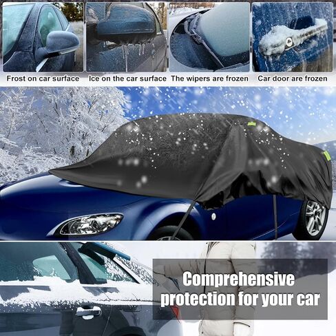 غطاء نصف سيارة متوافق مع تويوتا هايلاندر 2011-2023، غطاء سيارة أكسفورد 300D مقاوم للطقس مع شريط عاكس، حقيبة تخزين جميع الأحوال الجوية مقاومة للأشعة فوق البنفسجية in Kuwait