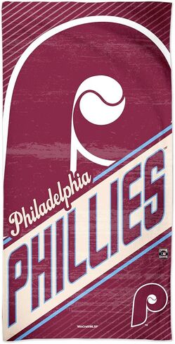 WinCraft MLB Philadelphia Phillies Philadelphia Phillies Cooperstown Spectra Beach Towel 30" x 60", Multi Color, na in Saudi Arabia