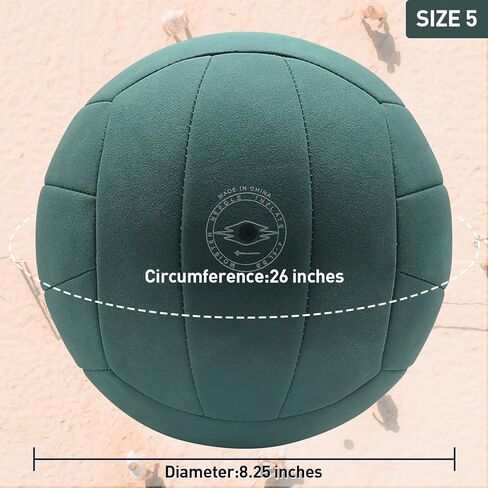 Official Size 5 Volleyball for Indoor Outdoor, Soft Beach Sand Volleyball for Beginner Teenager Adult(Without Pump) in Kuwait