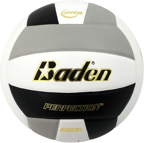 Baden | Perfection | Premium Leather | Indoor Official Game Volleyball | 13U to College | Official Size + Weight | NFHS + AVCA Approved in Saudi Arabia