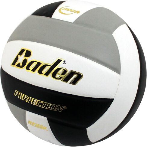Baden | Perfection | Premium Leather | Indoor Official Game Volleyball | 13U to College | Official Size + Weight | NFHS + AVCA Approved in Saudi Arabia