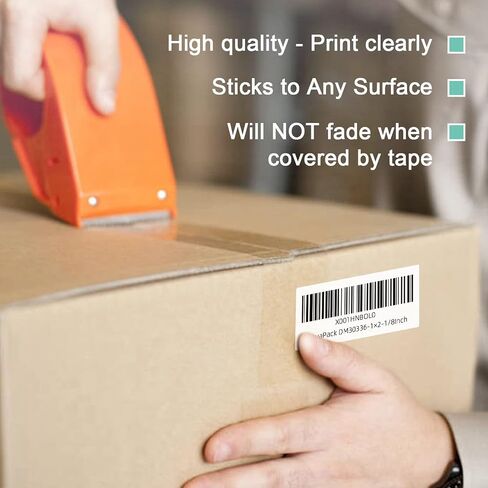 Thermal Labels Barcode Address Labels Replacement for DYMO 30336 (1" x 2-1/8") Compatible with Labelwriter 450, 4XL Printers & Zebra Desktop Label Printers [12 Rolls, 500 Labels/Roll] in Saudi Arabia