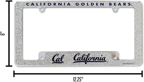 Rico Industries NCAA 12" x 6" كروم في جميع أنحاء السيارات تصميم إطار لوحة الترخيص للسيارة/الشاحنة/سيارات الدفع الرباعي in Kuwait