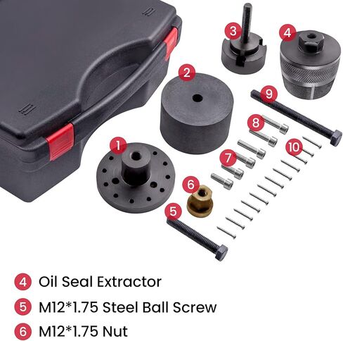 مجموعة إزالة ختم العمود المرفقي، مزيل ختم الزيت الأمامي والخلفي للعمود المرفقي وأداة التثبيت لمحركات BMW N52 N54، 325i 325xi 525i 525xi 125i 528i 528xi 330i 330xi in Kuwait