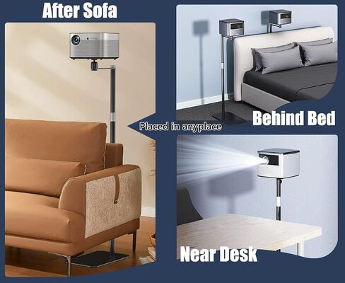 Projector Stand Projector Floor Stand for Bedside Sofa 104-140 CM / 41-55 IN 360° Adjustable Stand for Projector Compatible with XGIMI Eokeiy XuanPad HAPPRUN Projector Universal Mount Upgraded in Saudi Arabia