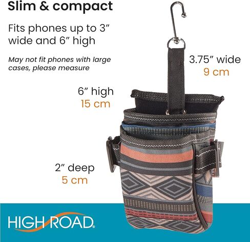High Road DriverPockets حامل هاتف السيارة وحقيبة تنفيس الهواء ومنظم المقعد الأمامي مع 3 جيوب وخطافات تعليق ومنفذ شحن in Kuwait