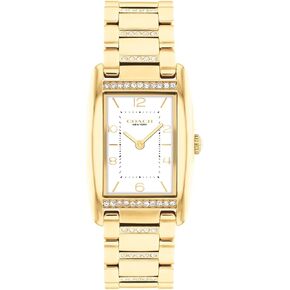 Coach Reese Women's Watch - 2H Quartz Tank Watch with Crystal-Set Link Bracelet - Water Resistant 3 ATM/30 Meters - Gift for Her - Premium Fashion Timepiece for Every Occasion - 24mm