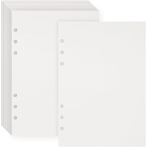 40 Sheets Blank Release Paper Binder Refills for Collecting Sticker Reusable Sticker Paper Pages Binder Insert Sheet for A5 6 Ring Sticker Organizer Binder Album Storage Book