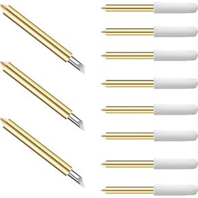 HELONGE 15 PCS استبدال الشفرة النقطة الدقيقة لصانع CRICUT ، 30 درجة/45 درجة/60 ° شفرات قسطية لصانع CRICUT 3/صانع/استكشاف 3/استكشاف الهواء 2/AIR/One/Venture