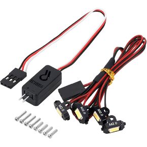 طقم أضواء الصخور في IntoRa M2.0 مع وحدة تحكم لـ TRX4M 1/18 RC Crawler (4LED WHITE)