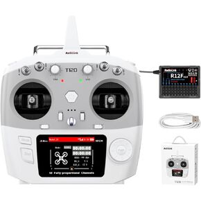 Radiolink T12D ELRS 12 Channels RC Transmitter and R12F Receiver, Long-Range Module Support, 2.4GHz Remote Radio Controller for RC Airplane, Drone, Car, Boat and More (Mode 2)