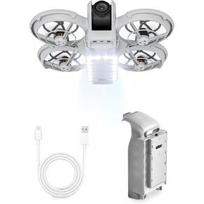 Neo Battery Protector for DJI Neo Accessories, Neo LED Light Landing Gear 2-in-1 Kit