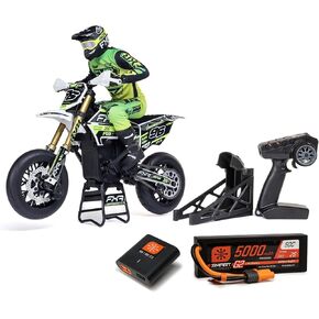 Losi Promoto-SM 1/4 Super Moto Motorcycle FXR White RTR with Battery and Charger LOS-2310