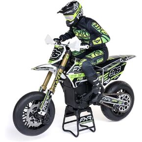 Losi Promoto-SM 1/4 Super Moto Motorcycle FXR White RTR Basic LOS-2272