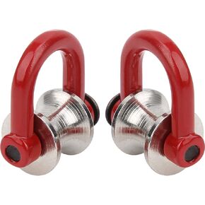 RC Crawler Winch Snatch Block, 2Pcs RC Crawler Model Simulated Lifting Pulley Steel Wire Rope RC Car Lifting Pulley Drive Pulleys for HSP REDCAT HPI AXIAL RC Car(Type B)