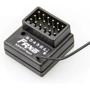 Receiver FRX6 4CH Remote Control Receiver,2.4GHz FHSS High Voltage Compatible with Flysky NB4, NB4+, NB4 PRO, PL18 Transmitter for RC car,Truck,Rock Crawler and Boats (FRX6 Receiver)