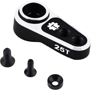 7075 Aluminum 25T Micro Servo Horn with M2.5 Threaded Holes for Redcat Ascent-18 Stock Servo, REEFS RC 99 Micro Servo 1/18 RC Crawler Upgrades