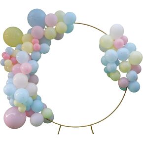 144 Pcs - Premium Party Balloons for Baby Showers, Birthdays, Weddings, Valentine's Day, and Party Decorations (Pink, Yellow, White)