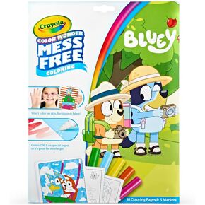 Crayola Bluey Color Wonder Coloring Set, 18 Bluey Coloring Pages, Mess Free Coloring for Toddlers, Bluey Toys, Gifts for Kids