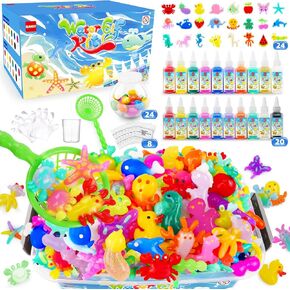 Magic Water Elf Toy Kit, Aqua Fairy Water Gel Kit, Magic Water Elf, Aqua Fairy, Magic Water Gel Kit with 20 Magic Gels and 24 Shape Molds, DIY Water Gel Kit, Birthday Gifts for Girls and Boys