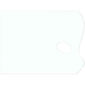 , Disposable Paper Palette Pad with Thumb-Hole, 50 Sheets - White, 9 x 12 Inches