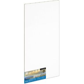 Ampersand Art Supply Gesso Wood Painting Panel: Museum Series Gessobord, 18" x 36", 1/8" Flat Profile