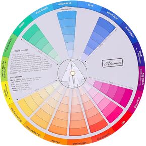 TOYANDONA Creative Color Wheel Palette Guide | Full Spectrum Tool for Artists | Learning Rotation Wheel for Art Class School and Home Decor | Mixed Color Chart for Beginners