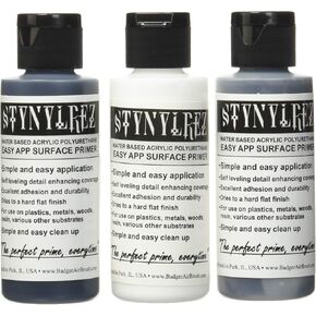 Badger Air-Brush SNR-210 Stynylrez Water Based Acrylic Polyurethane 3-Color Primer, 2-Ounce, White/Gray/Black,