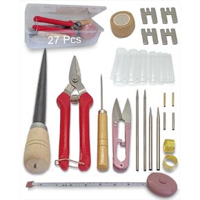 CCFREELIFE Upgrade 27 Pcs Basket Weaving Supplies, Basket Weaving Kits with User-Friendly Design, Basket Making Supplies for Adults Kids and Beginners, Rattan Wicker Repair Kit for Wicker Furniture