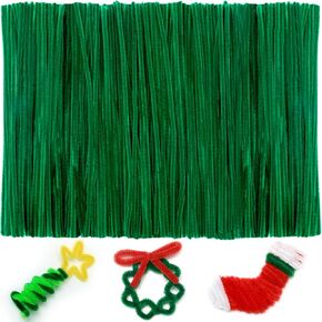Iooleem 500pcs Light Brown Pipe Cleaners, Chenille Stems, Pipe Cleaners for Crafts, Pipe Cleaner Crafts, Art and Craft Supplies.