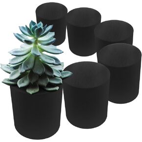 XCEL Floral Foam Blocks - Reusable, Weather Resistant Foam - Perfect for Fresh & Artificial Flower Arrangements, Crafts, Planter Boxes, Home Decor & More - 8-Pk, Black (4" x 4" x 3")