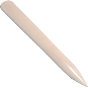 TOCHO Classic Bone Folder,point turner, Paper creaser for Card Making, Tapered Tool for Origami, Artwork for Paper scoring and folding, Art Supplies ,leather Tools(6" REAL Cattle Bone)