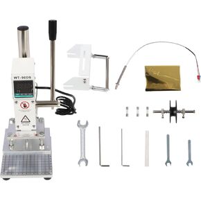 Jecoupoon 110V Hot Foil Stamping Machine Leather Indentation Machine Compatible with Logo Stamping Paper Leather Plastic Wood