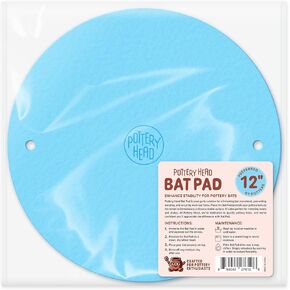Pottery Head Bat Mate - 12" Universal Pad for Pottery Bats for Better Stability - Anti-Slip Mat with Pin Holes for Pottery Wheel Bats - Ceramic & Pottery Tools for Trimming - Clay Sculpting Tools