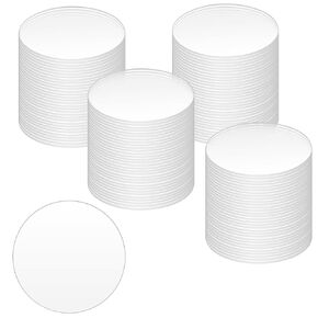 150 Pieces 2 Inch Clear Acrylic Discs, Blank Round Acrylic Sheets, Acrylic Circle for DIY Craft Project, Painting, Signs