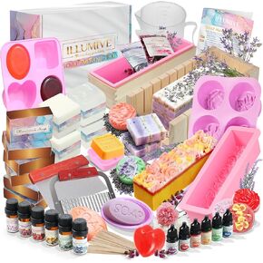 Illumive Deluxe Soap Making Kit - Large Soap Making Kit. Includes All Soap Making Supplies. DIY Soap Making Kit.