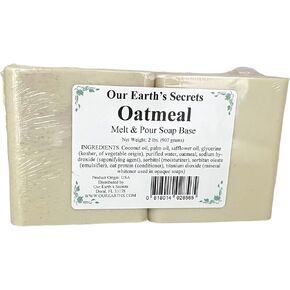 Our Earth's Secrets - Oatmeal 2 Lbs Melt and Pour Soap Base