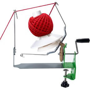 WILLOWDALE Large Yarn Winder for Crocheting and Knitting, Metal Yarn Ball Winder Yarn Spinner Crochet Tool, Yarn Cake Winder Ideal Crochet Accessories Craft Supplies