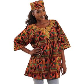 Unisex Kente Dashiki - Available in Several Patterns, Kente Pattern 2