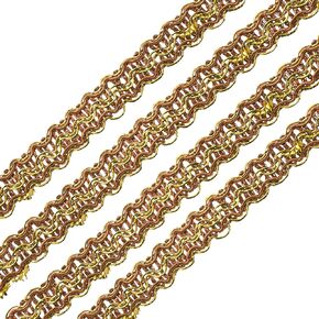 Uxcell Braid Gimp Trim 3/8 "× 13 ياردة تنجيد بوليستر تنجيد مزخرف شريط النسيج المنسوجة لزخرفة ملحقات الخياطة DIY زينة المنزل ، البرتقالي
