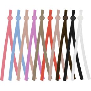 Sewing String Adjuster Elastic String for Masks 100 PCS 10 Colors 14 inch Width