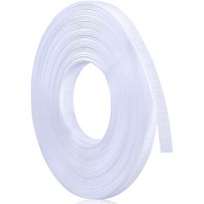 Sntieecr 1/2 Inch x 25 Yard White Polyester Boning for Sewing, Through Low Density Boning for Wedding Dress, Nursing Caps, Corset, Bridal Gowns, Party Gowns, Lingerie, Swimwear, Hats and Handbags