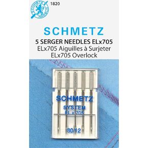 ELX705 Serger Needles -Size 14/90 5/Pkg (74063)