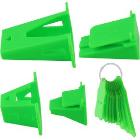 Fabric Tube Maker for Fabric Roll Rugs, Fabric Bias Tape Maker Tools Set of 10 Size, Bias Tape Maker for DIY, Woven Fabric Sewing(Green)