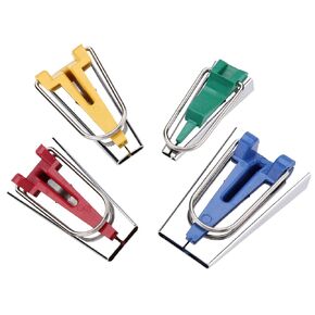 FTVOGUE 6/12/18/25mm Fabric Bias Tape Maker Folder Kit Binding Tool for DIY Sewing and Quilting